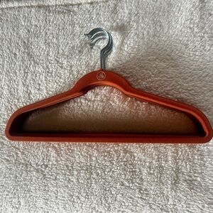 Huggable Hangers Joy Mangano Suit Hanger Rust Orange Velvet Flocking, Cnt #10